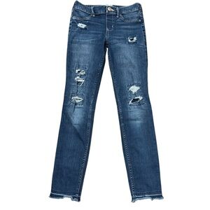Abercrombie Kids Pull on Jeggings Distressed Skinny Jeans Size 13/14 Stretch